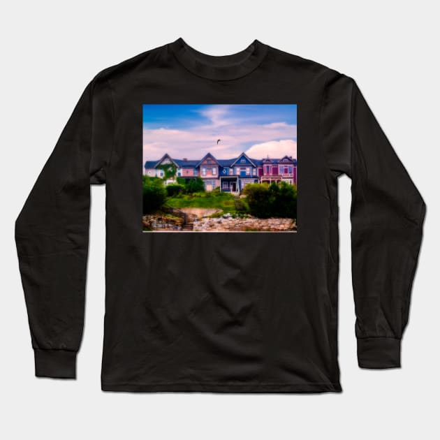 Four Homes on a Hill Long Sleeve T-Shirt by kenmo